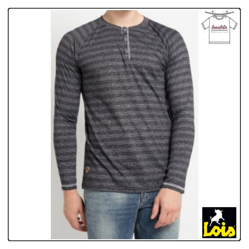 LOIS Kaos Lengan Panjang 007 T-Shirt Pria Original