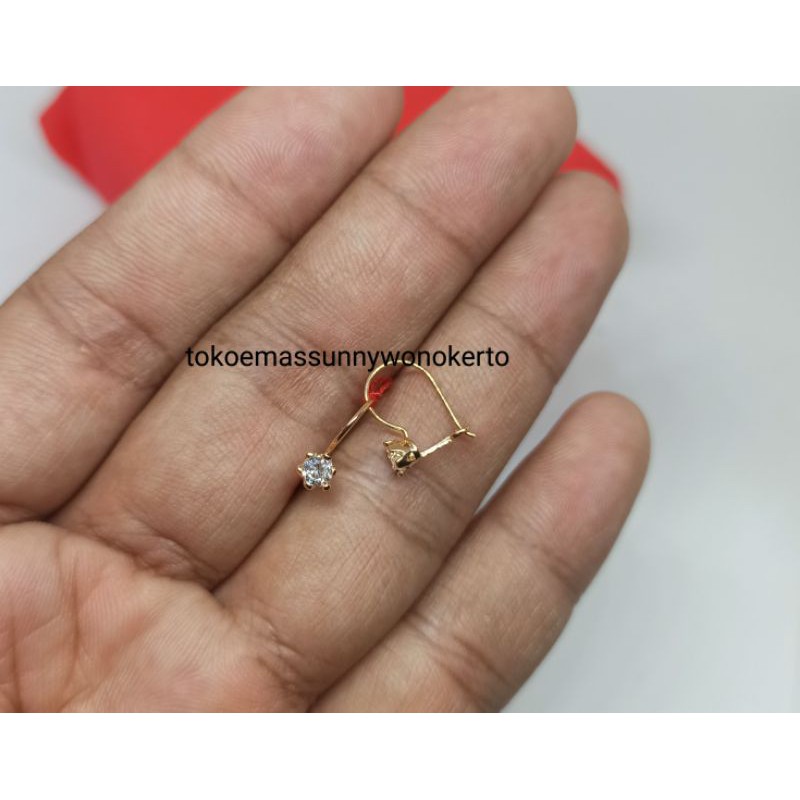 Anting desy emas asli kadar 300%