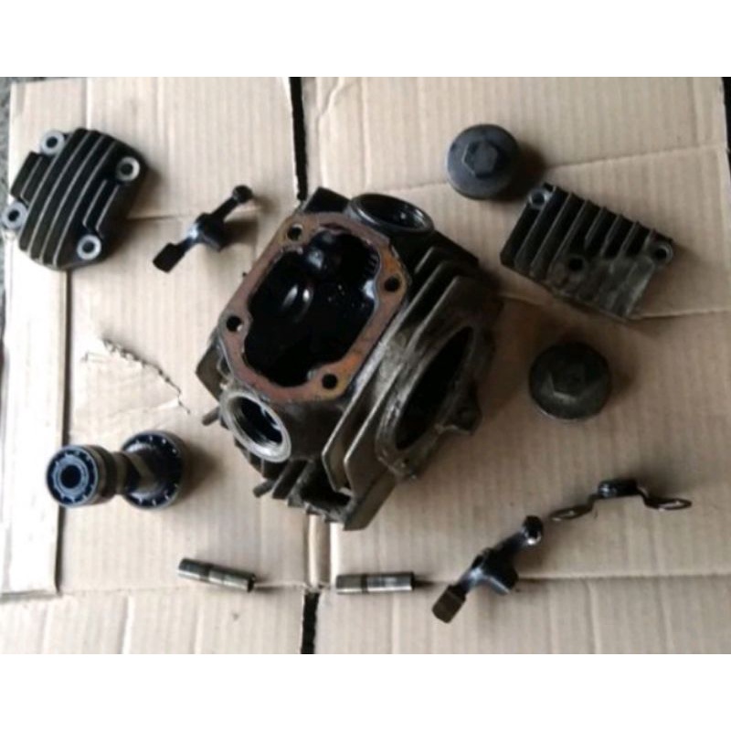 blok head blok klep isi1set bisa kosongan Supra fit new/Supra fit lama/Revo lama original copotan