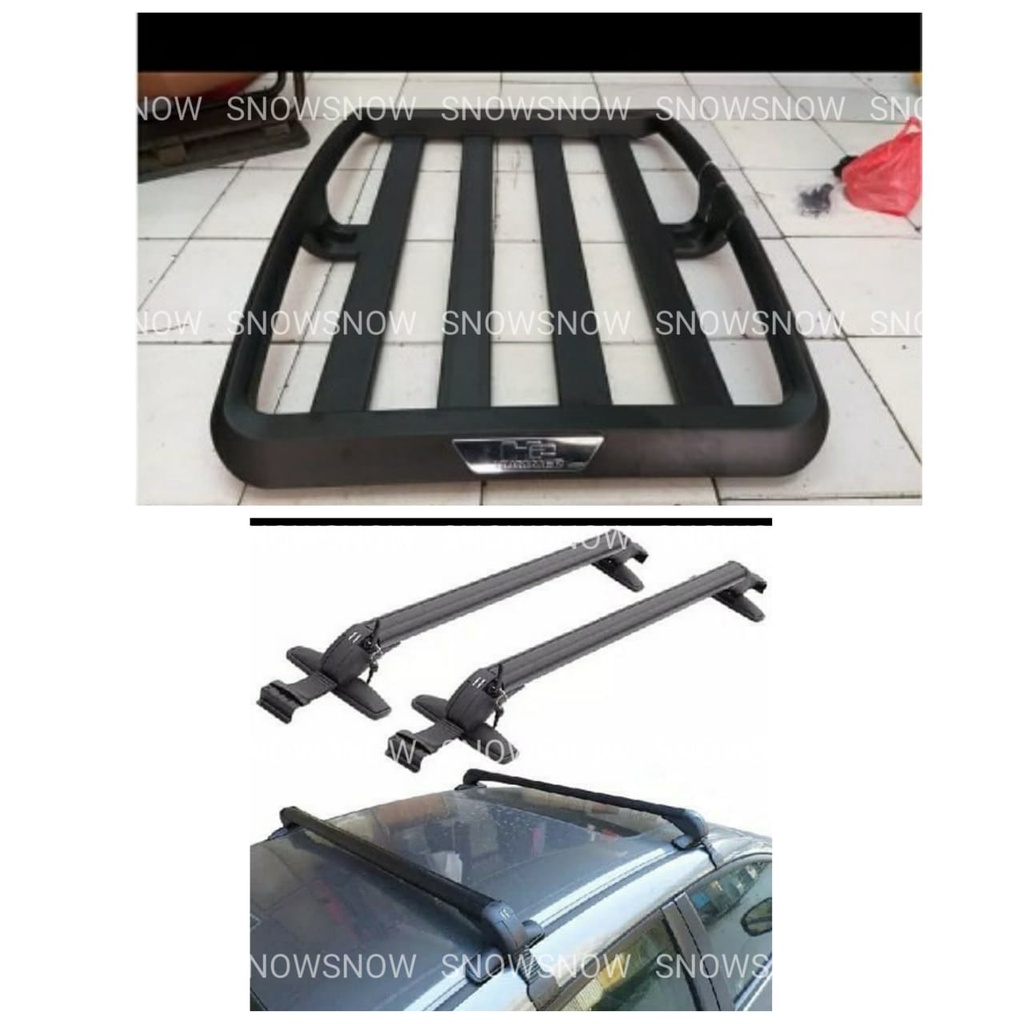 Paket Rak Rack Kaki Jepit Body Mobil Avanza Xenia Sigra Calya Ertiga Mobilio Universal