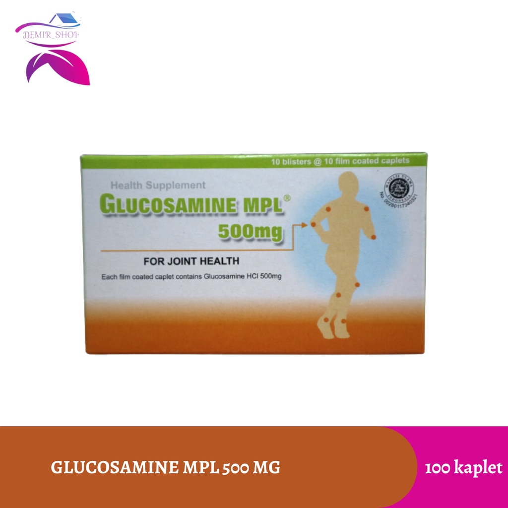 Glucosamine MPL 500 mg Box Suplemen Tulang dan Sendi / Cegah Osteoartritis