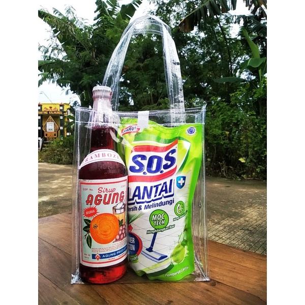 

P.20 L.10 T.25 POTRET Tas Bening Parcel TERMURAH