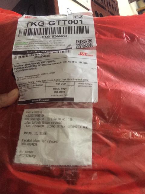 Aneka Batik Couple Family Tunik Mutia / Sarimbit Batik Keluarga / Ootd Kondangan / Batik Solo Murah