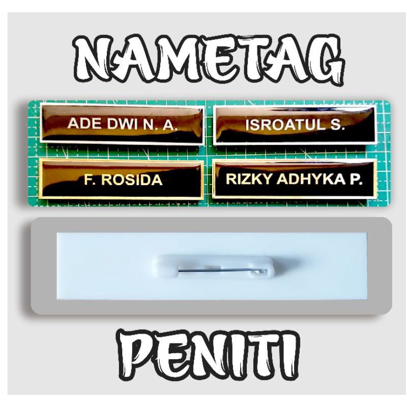 Custom Name tag Satuan Kantor Sekolah Instansi Bumn Pns