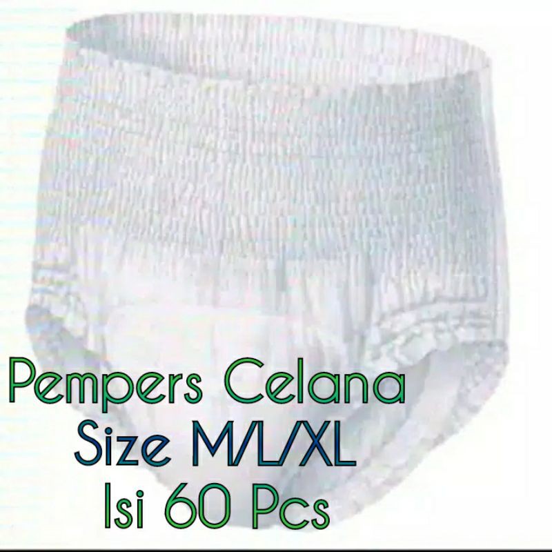 Pempers Celana Dewasa S/M/L/XL isi 60 pcs