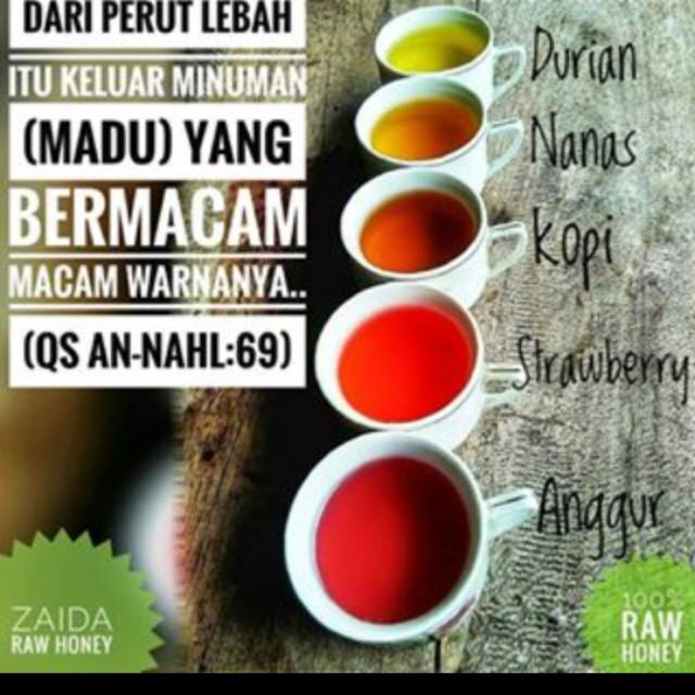 

Madu RAW HONEY Zaida