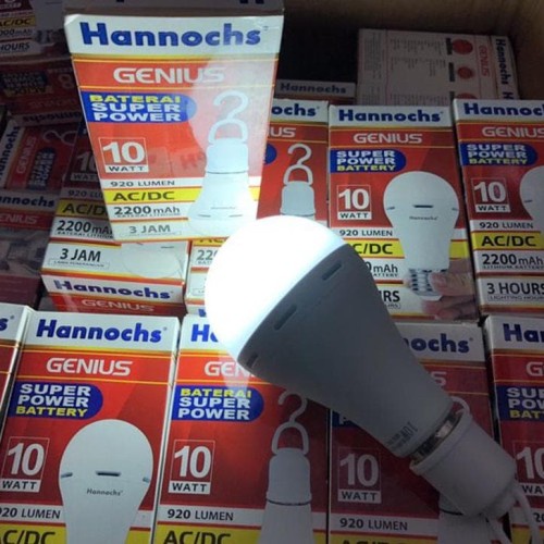 Lampu Led Hannochs Genius 10w Sentuh Hidup Otomatis Nyala Bergaransi