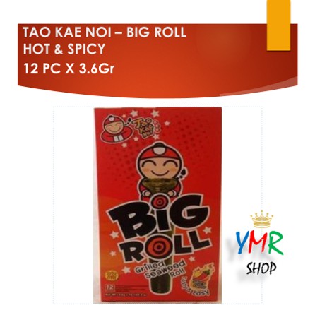 Tao Kae Noi Rumput Laut Nori Seaweed Big Roll 3.6Gr Classic/Spicy/Grilled Squid Halal