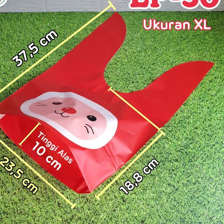 

Berkualitas! 10pcs Plastik ikat Lucu besar EP XL GoodieBag Hampers Ultah pesta kantong souvenir ,,