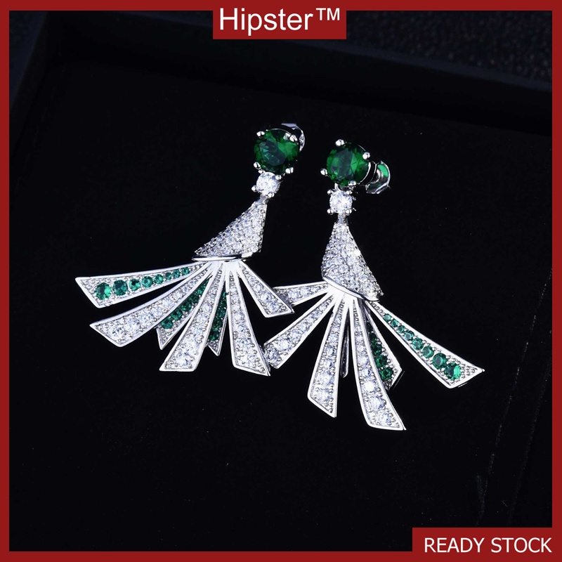 Anting Tusuk Sterling Silver 925 Desain Kerang Hijau Untuk Wanita