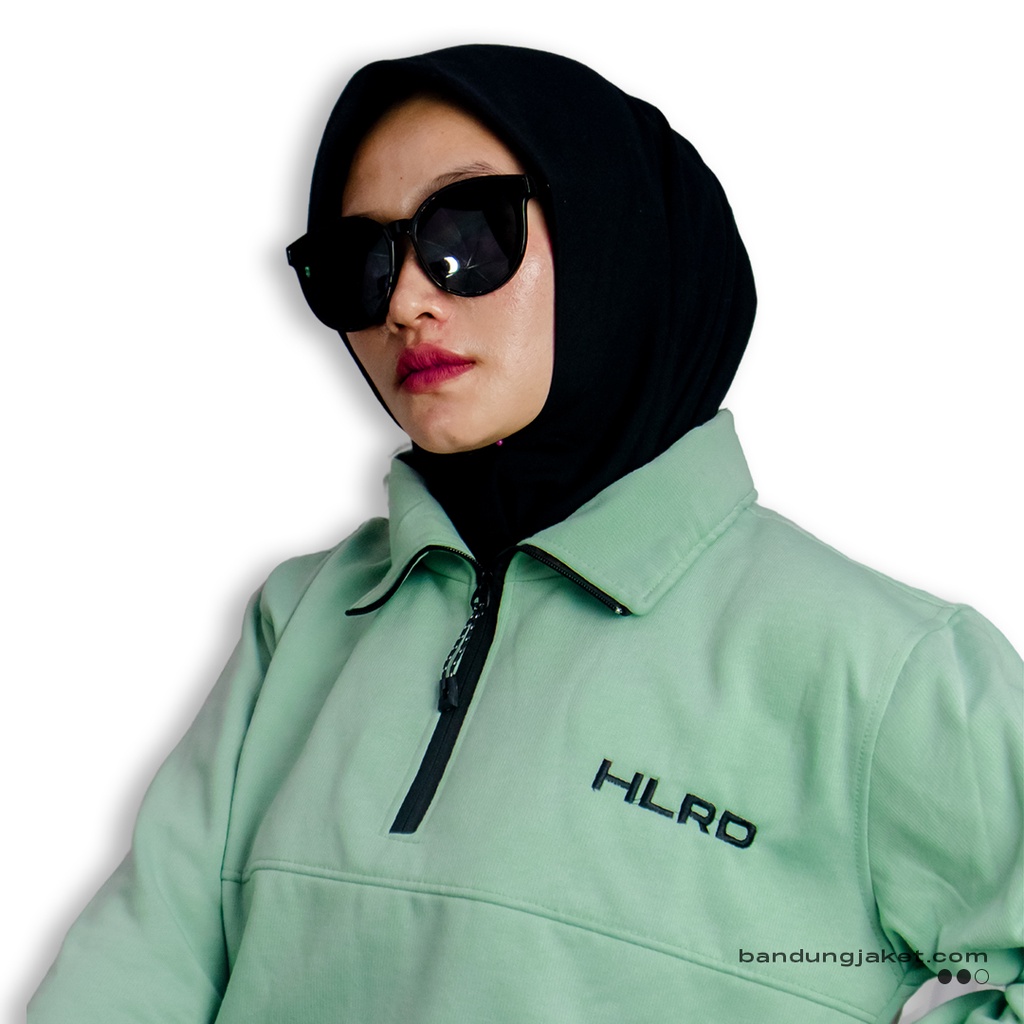 Holyrider Turtleneck Zipper  Emerald &amp; Mint II Sweater kerah tinggi trendy