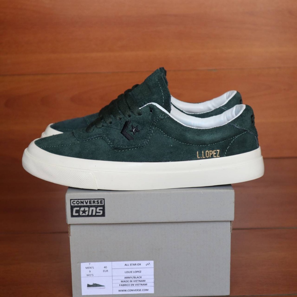 (Bayar Di Tempat) Converse Louie Lopez Grey Suede Premium Sepatu all star Sepatu converse Lopez