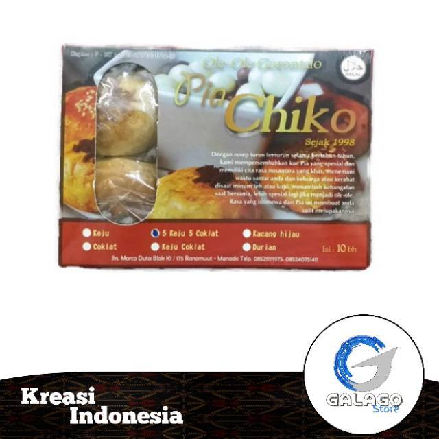  Pia  Chiko Kue Oleh oleh Khas Manado  Sulawesi Utara Rasa 