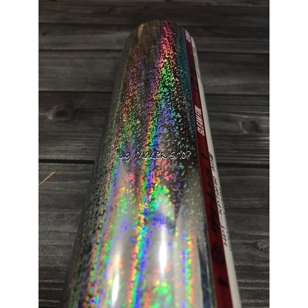 hologram hot stamping foil lure dan metal jig- GLEAM/ JAPAN ORIGINAL- lebar 20cm- motif bacteria