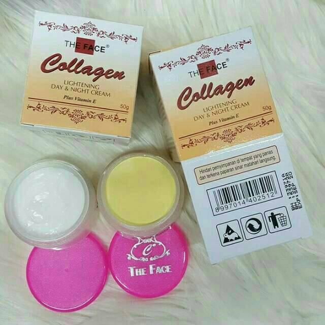 Collagen Bpom Plus Vit E Whitening Day Night Cream The Face Indonesia