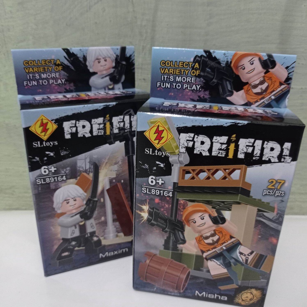 1 Pcs Lego Frei Fire
Harga 1 box
1 karakter dan senjatanya