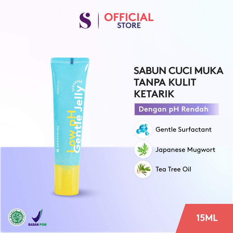 SOMETHINC Low pH Gentle Jelly Cleanser Sabun Cuci Muka Gel Non Foam Lembut Facial Cleansing Pembersih