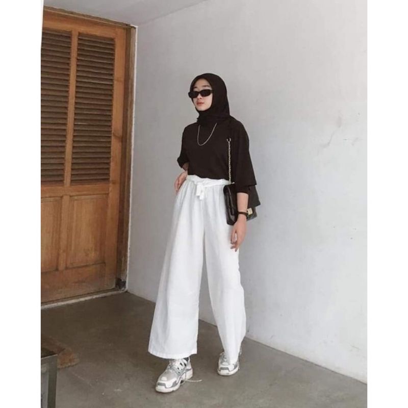 CELANA KULOT TALI PREMIUM RIBBON PANT