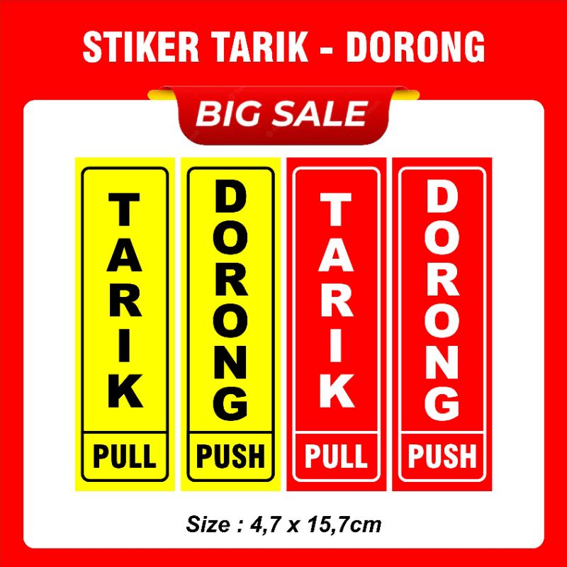 

Stiker Tarik Dorong Geser Vinyl Untuk Usaha
