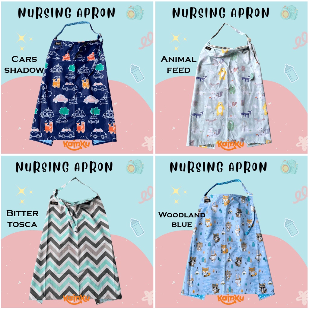 Apron Menyusui Nursing Cover Double Layer Katun Bolak Balik Kualitas No 1 Shopee