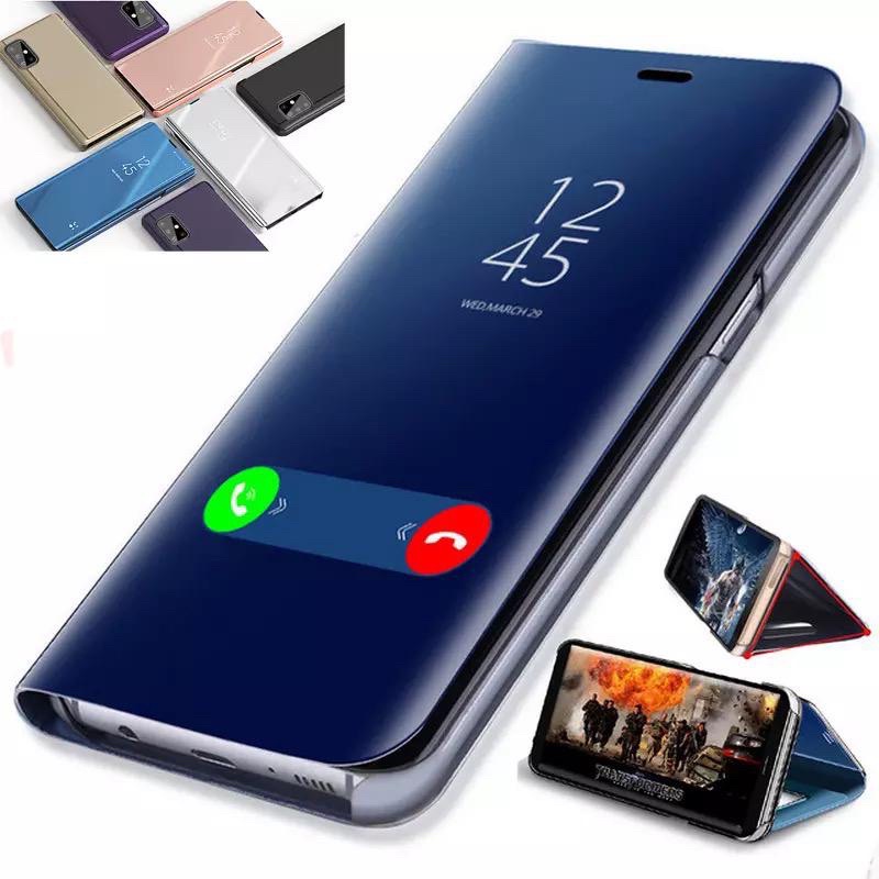 XIAOMI Mi 11 LITE Mi 6X Mi A2 MiA2 LITE Flip Cover Clear View Case Mirror Standing Auto Lock