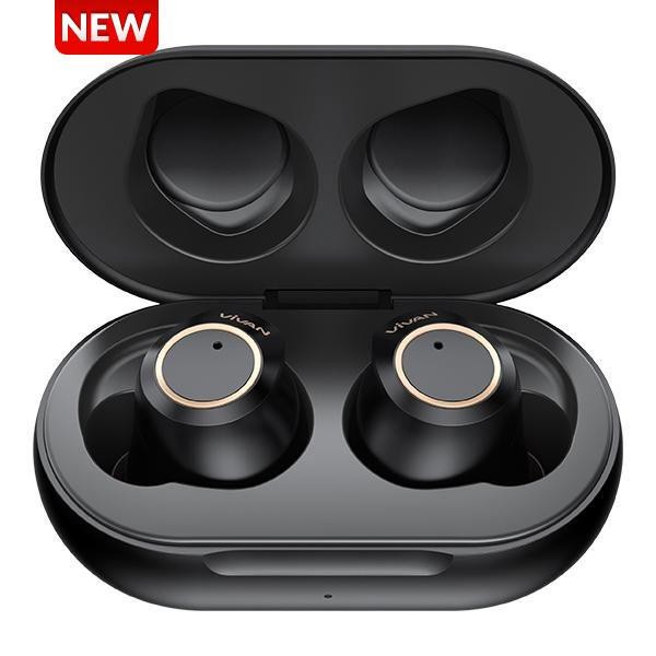 VIVAN T100S Wireless Bluetooth Earphone Sound Bass with Waterproof
