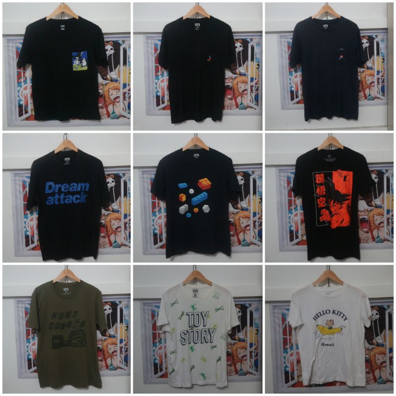 KAOS THRIFTING COWOK CEWEK UNIQLO POCKET SECOND