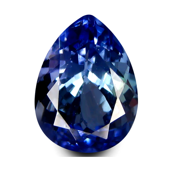 VVS Certified Pear 8.6x5.7mm 1.57ct Natural Bluish Violet Tanzanite tanzania TZ155