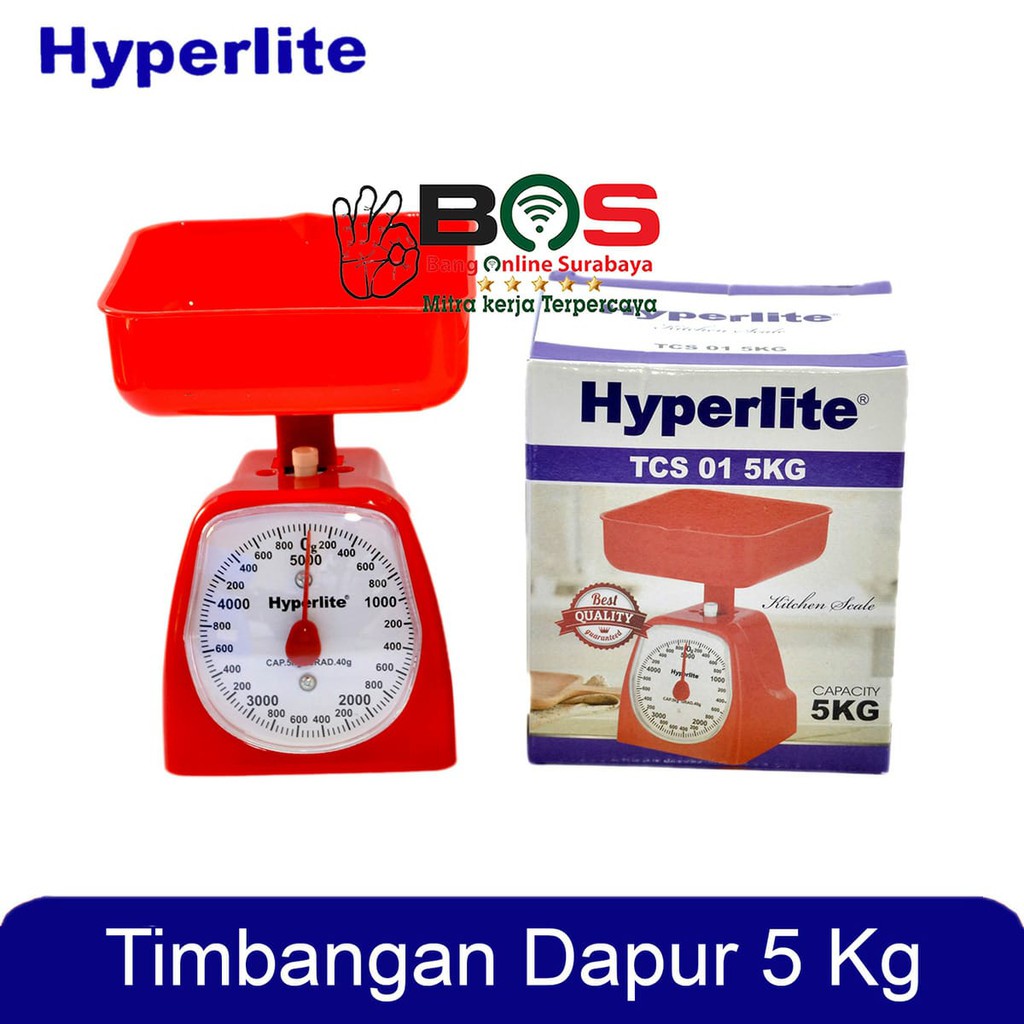 Timbangan Kue Dapur Kitchen Scale Analog Manual 5 KG Hyperlite TSC 01