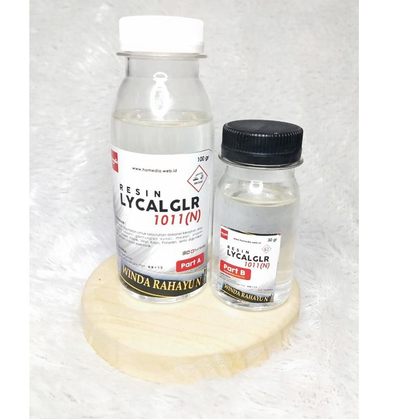 

[PRODUK VS8GB] Resin Lycal Lical Bening Lentur 1011 Name Tag Papan Nama 100 ml BZL