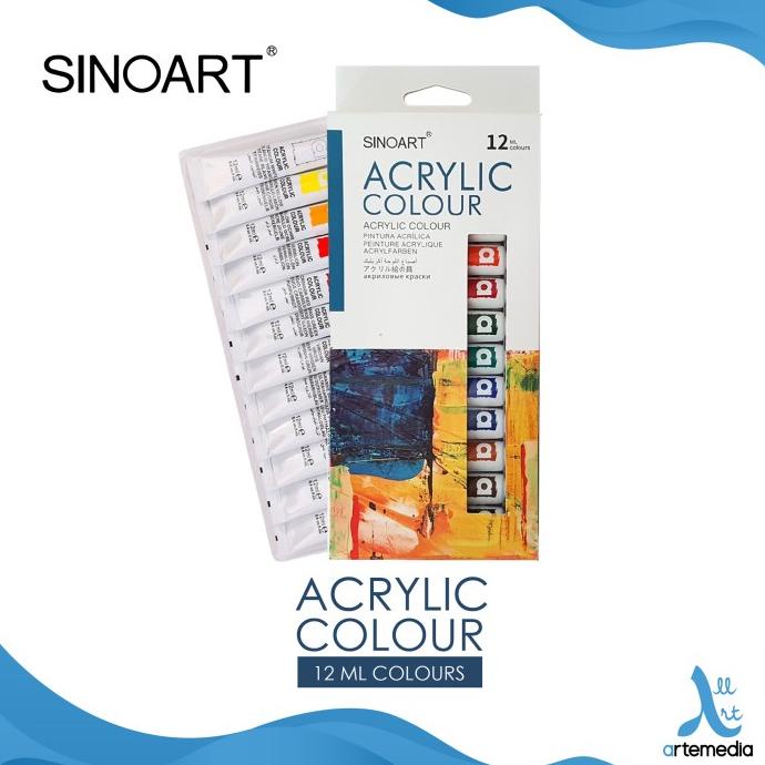 

PROMO Cat Akrilik Sinoart 12x12ml Acrylic Color Paint Set