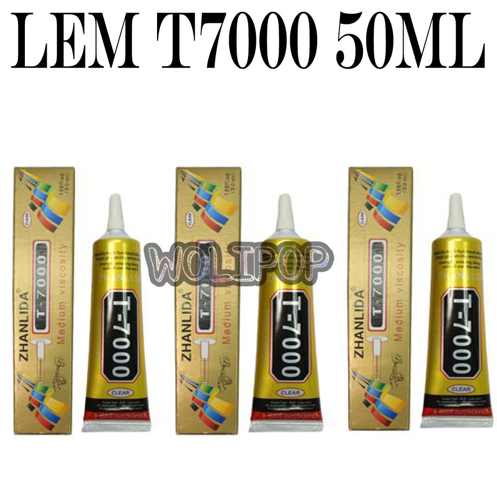 

LEM TOUCHSCREEN LCD T7000 T 7000 SERBAGUNA WARNA HITAM ADHESIVE 50ML