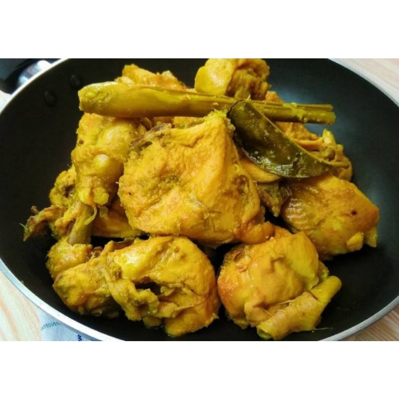 

Ayam ungkep bumbu kuning 1 kg / ayam siap goreng 1kg ( 8-10 potong)