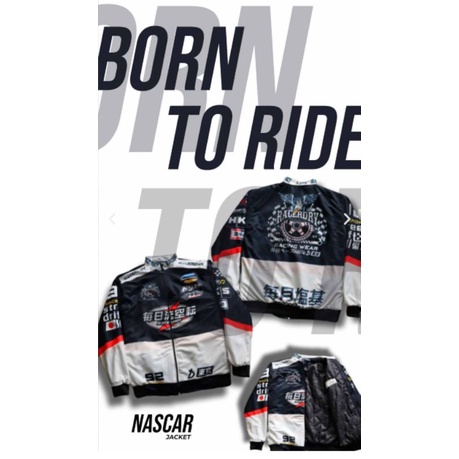 VARSITY JACKET NASCAR CHASE AUTHENTIC- JAKET MOTOR - JAKET SUNMORI - JAKET RACING PRIA WANITA  SIZE L XL XXL