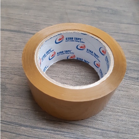 

LAKBAN COKLAT 2 INCH 100 YARD KUALITAS BAGUS STAR TAPE