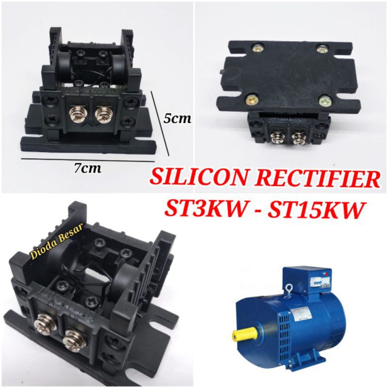 Silikon Rectifier model lama Hitam Genset dinamo Listrik ST3kw ST5kw ST7, 5kw ST10kw
