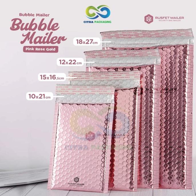 

AMPLOP BUBBLE MAILER PINK ROSE MEWAH u/ Pengiriman Online Shop - 10 x 21 bisa cod