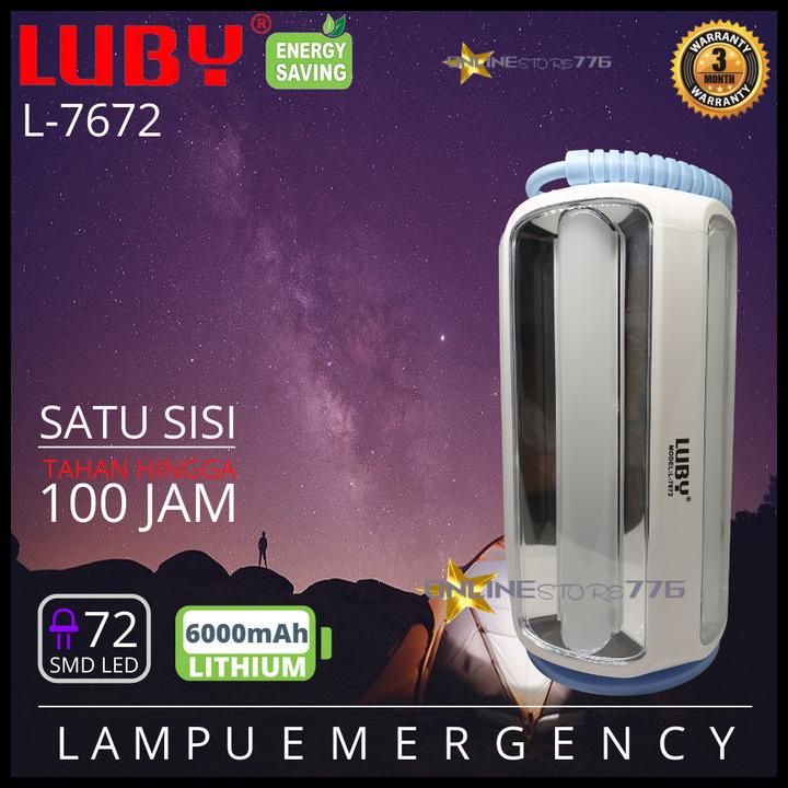 Lampu Emergency Luby L7672 / Lampu Darurat Luby 7672 / L-7672