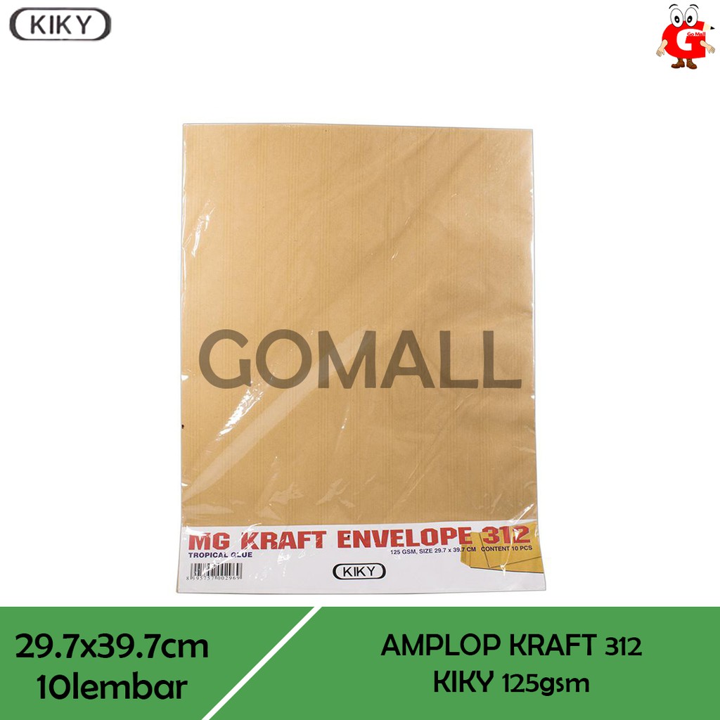 

Amplop Coklat Lem no 312 Kiky isi 10 Lembar