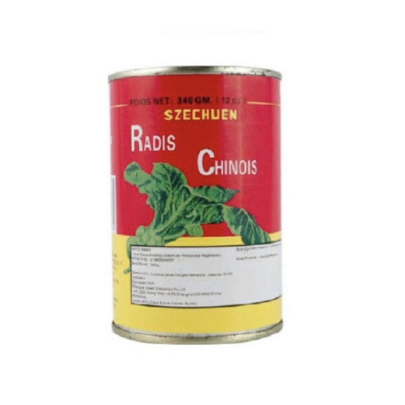 

White Rabbit Szechuen Radis Chinois / Preserved Vegetable / Sayur Lobak 340gram / Rabbit Preserved Vegetable Can / Sayur Kaleng