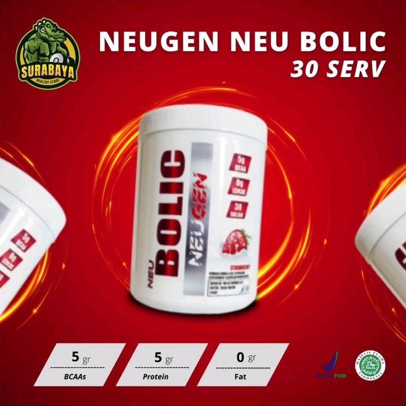 Neugen Sports Neu Bolic 30 Servings BCAA BPOM Suplemen Fitness Gym Diet Bulking