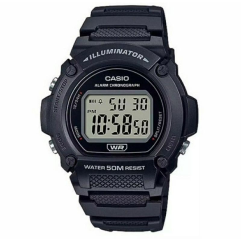 Casio Iluminator jam tangan pria W-219H