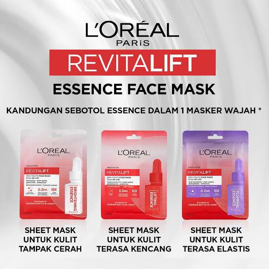 ORIGINAL L'oreal Pro Youth Face Mask Youthful Masker Wajah Loreal