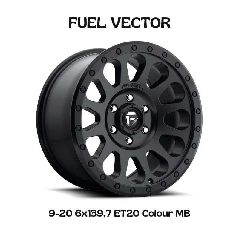 Velg Fuel Vector 9-20 6x139,7 ET20 Colour MB