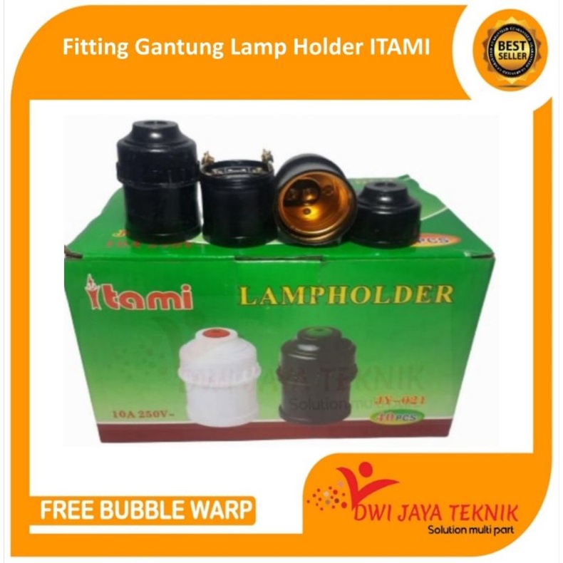 Fiting - Fitting gantung Itami -Lamp Holder Itami hitam putih
