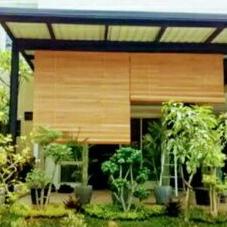 Terbaik.. krey tirai bambu sawit outdoor ukuran 2x2 plus tali dan katrol