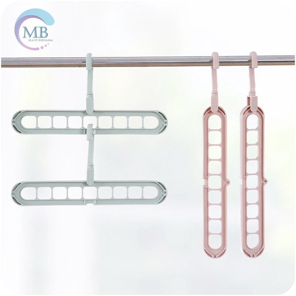 RT33 GANTUNGAN LEMARI BAJU PAKAIAN MAGIC HANGER INSTANT 9 IN 1 JEMURAN LAUNDRY ANTI KARAT MULTIFUNGSI SERBAGUNA MB2553