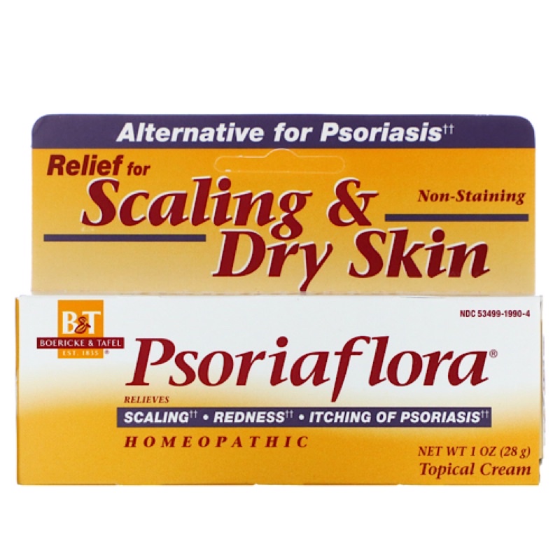 BOERICKE & TAFEL, Psoriaflora, Alternative For Psoriasis, Homeopathic, Topical Cream 28gr