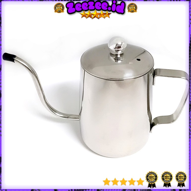 KORAOU Teko Pitcher Kopi Teh Teapot Drip Kettle Cup Stainless Steel 600ml - AA0052