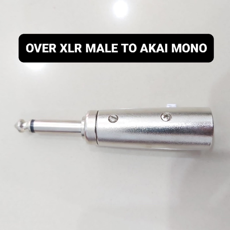 Sambungan Over XLR Canon Male to Akai Mono 6.5MM